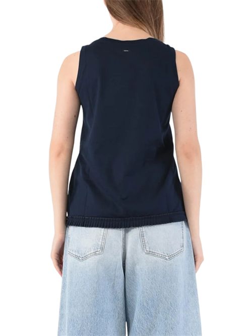 canotta donna racer in jersey blu MaxMara S | RACER001